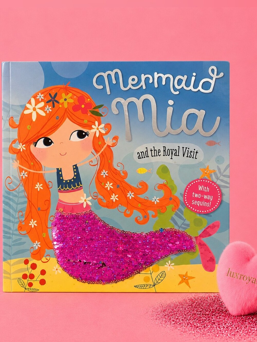 Mermaid Mia and the Royal Visit Interactive Sequin Hardcover Sensory Book |